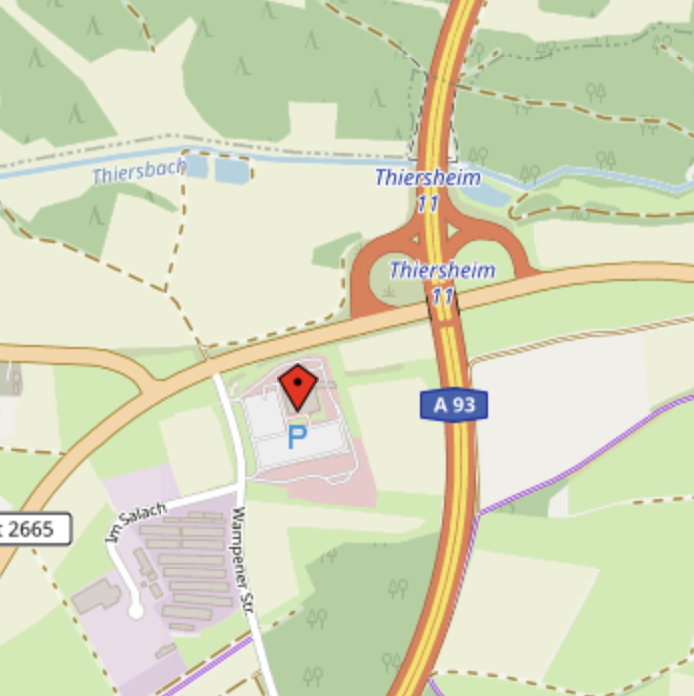 Autohof bei Thiersheim